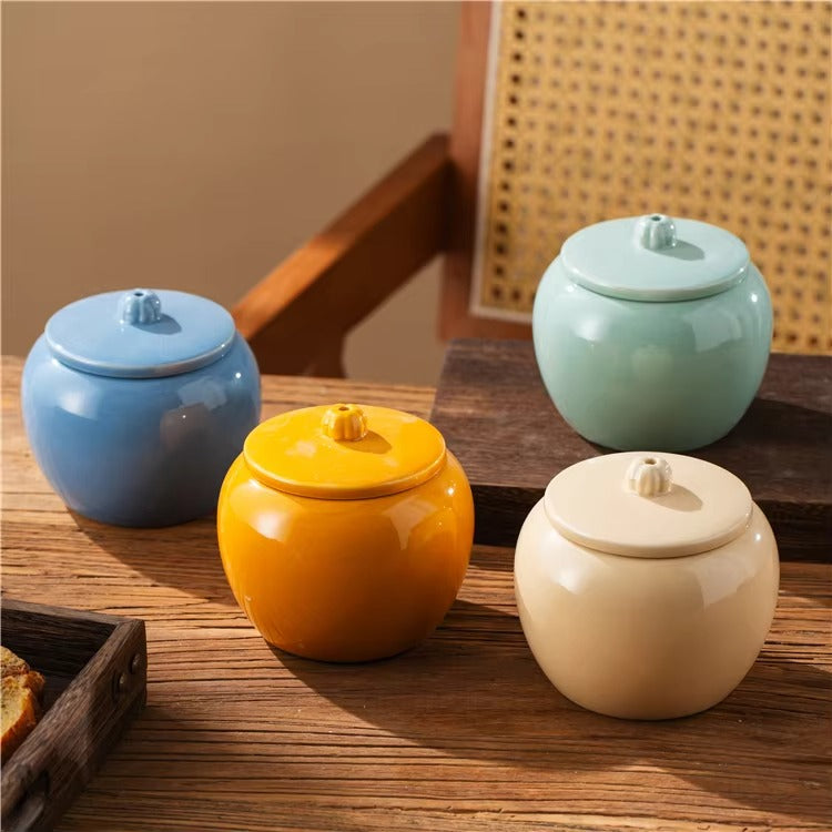 Custom logo Luxury Candle Vessel Home Living Room Decoration Ornament Ceramic Nordic Candle Jars