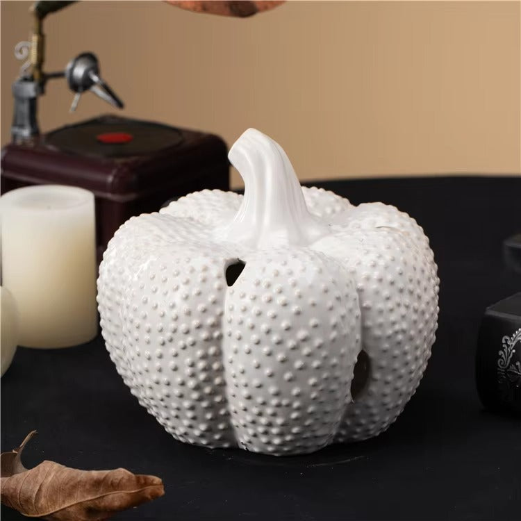 Home Decor Modern Art Ceramic Statue Halloween Decor Ornaments Ceramic Pumpkin Decoration