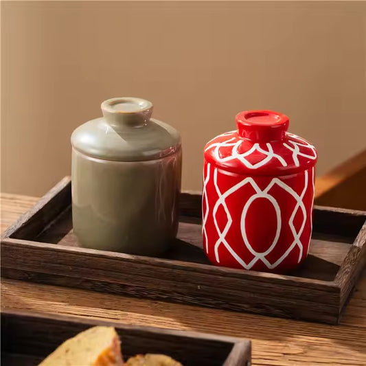 Nordic Home Wedding Decoration Candle Cup Handmade Luxury Ceramic Candle Jars With Lid