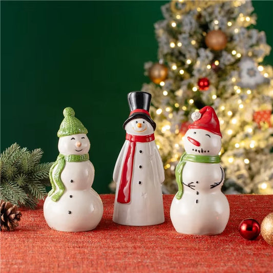 Hot Selling Modern Home Christmas Decor Elf Shape Craft Ceramic Tabletop Home Decoration Item