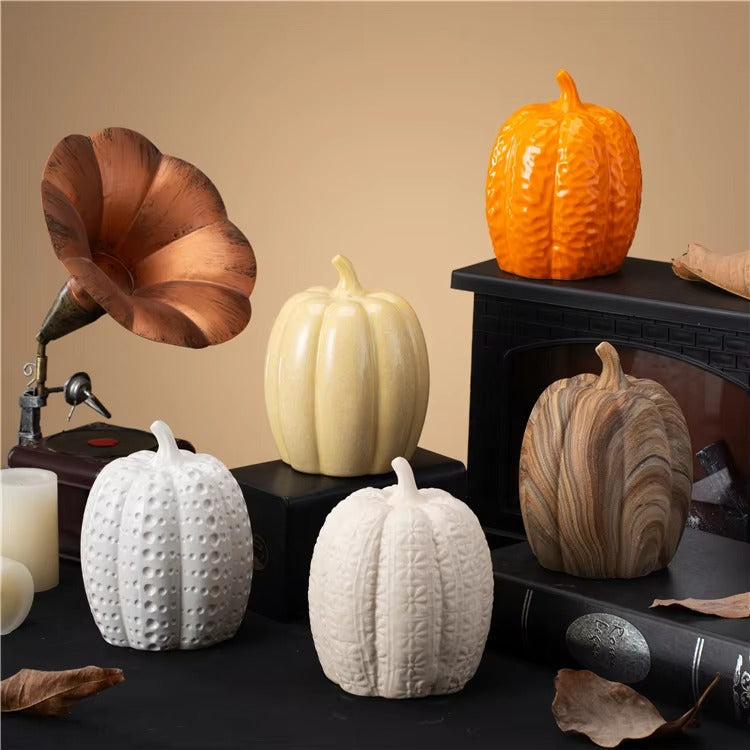 Modern Interior Table Living Room Halloween Decoration Pumpkin Ceramic Ornament Home Decor Accessories